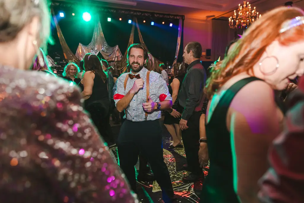 Carmens New Years Eve Dance floor with man dancing